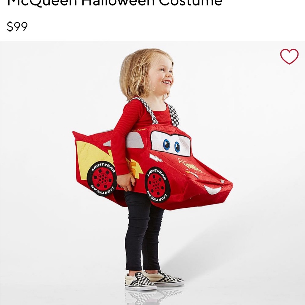 Kids Red Car Costume